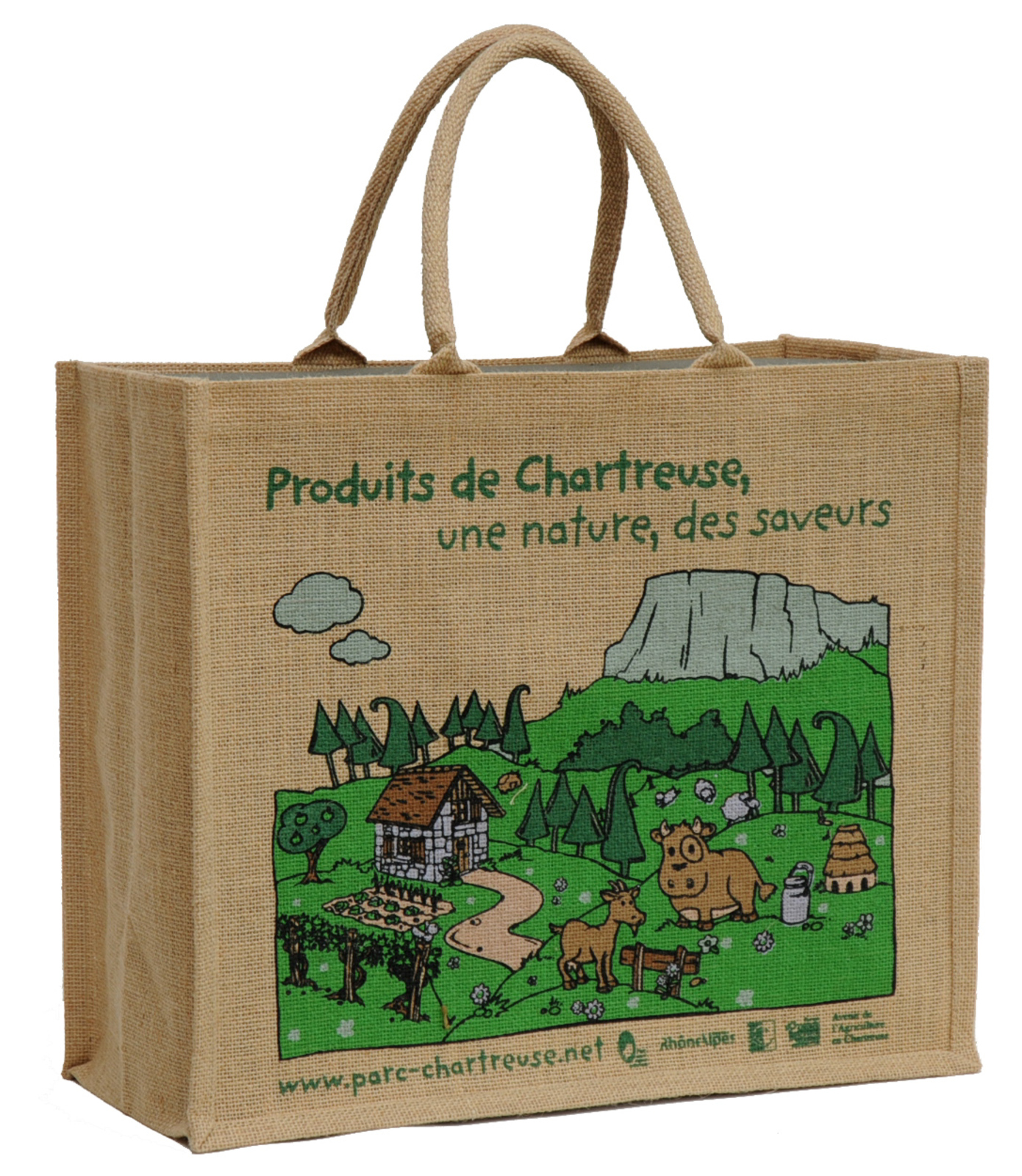 Sac en jute nature personnalisable