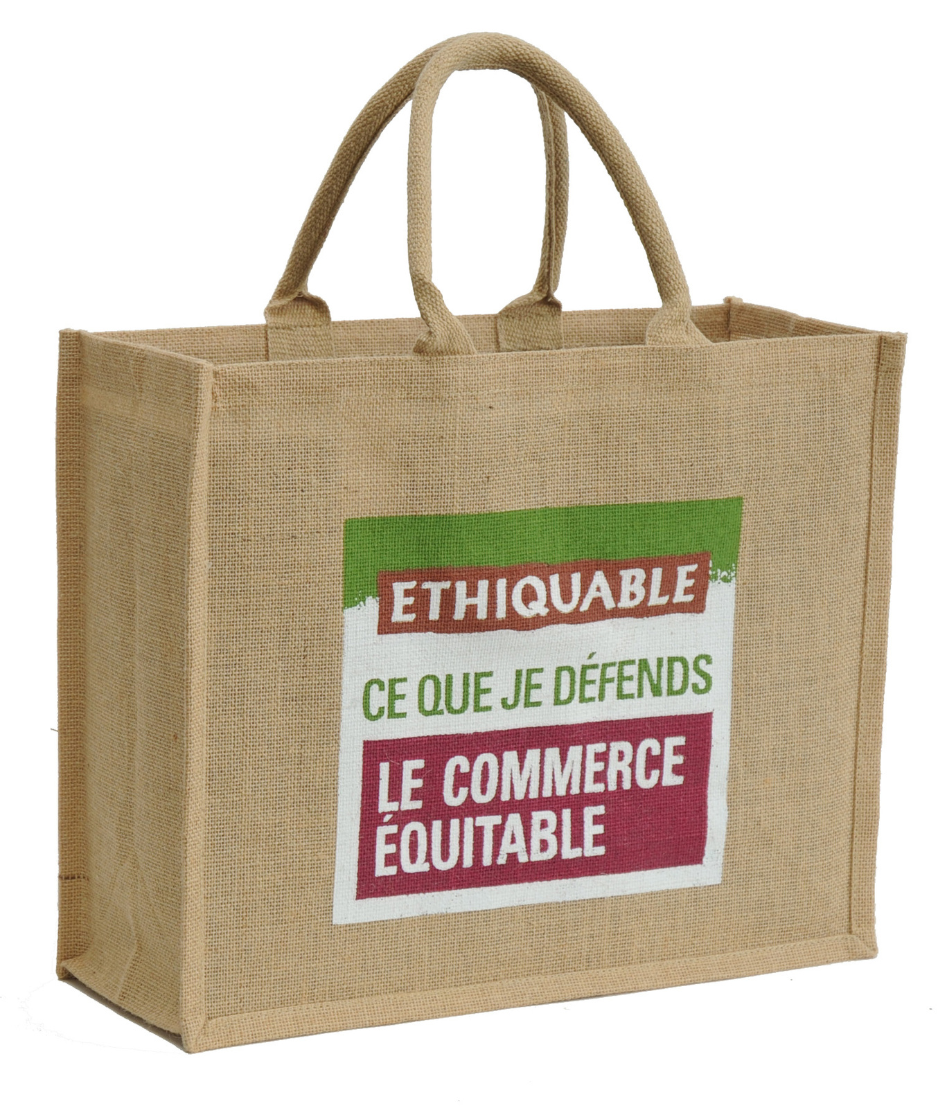 Sacs en jute Magasin Bio - Référence SB 201 RT - Ecobag