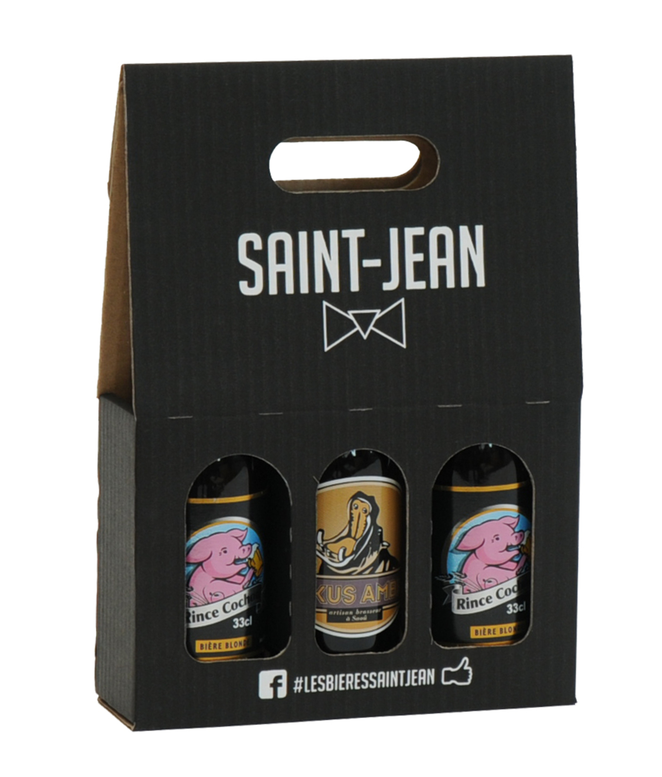 Coffret carton kraft pour 6 bouteilles de bieres