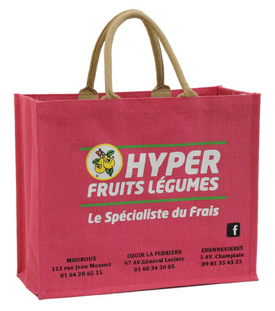 Sales of Cabas jute Magasin Fruits et Lgumes