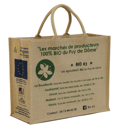 Sales of Cabas jute Marchs de Producteurs