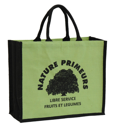 Vente de Cabas toile de jute Primeurs