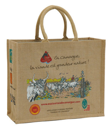 Sales of Cabas jute Boucherie