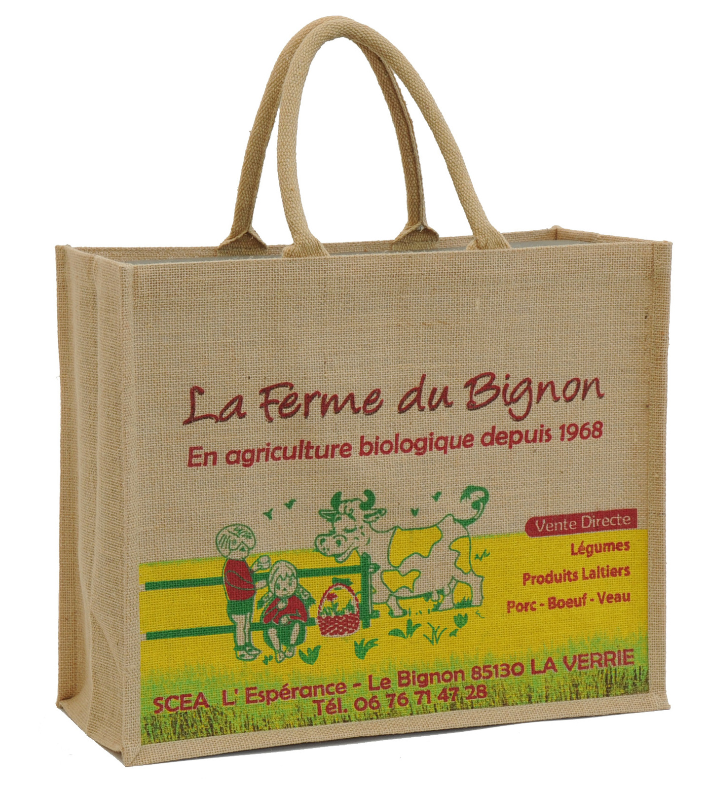 Sac toile de jute agricole clearance