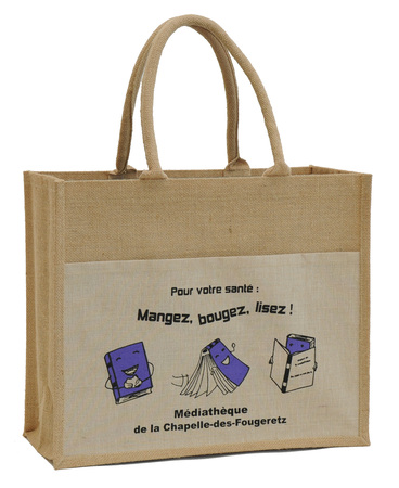 Vente de Bolsas de yute bibliotecas o librerias