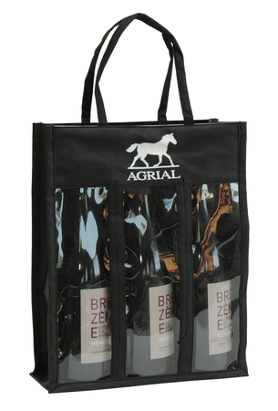 Sales of  Non-woven bag with 3 bottles window